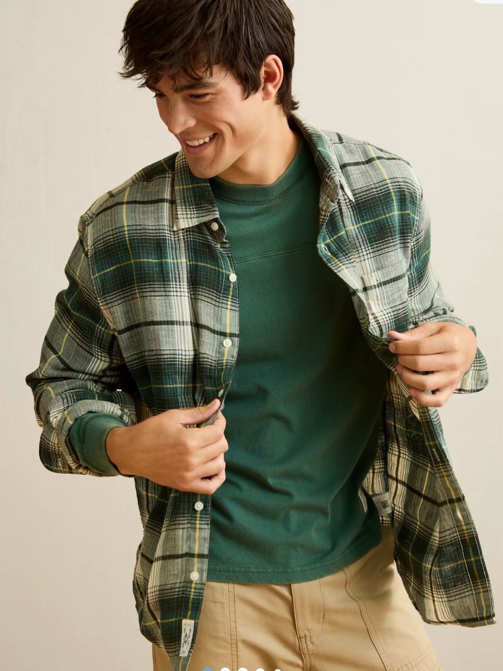 AMERICAN EAGLE OUTFITTERS MENS GAUZE BUTTON FRONT SHIRT SIZE MEDIUM NWT!